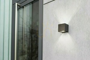 Vonkajšie nástenné svietidlo Lutec GEMINI antracit LED 9W 850 lm 4000K 5189114118 small 1