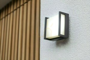 Vonkajšie nástenné svietidlo Lutec QUBO 5195401118 antracit LED 8W IP54 small 1