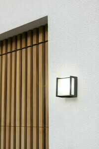 Vonkajšie nástenné svietidlo Lutec QUBO 5195401118 antracit LED 8W IP54 small 2