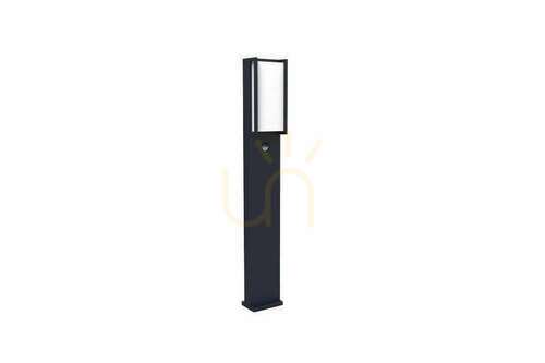 Skontrolujte Vonkajší stĺpik LED Lutec QUBO antracit 75 cm 16 W senzor pohybu