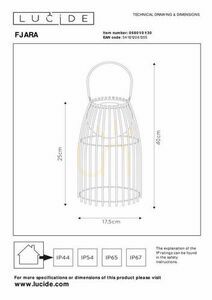 Vonkajšie stojace svietidlo Lucide FJARA čierne LED IP44 06801/01/30 small 6