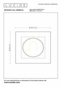 Nástenný stmievač Lucide Recessed 50000/00/31 IP20 230 V 300 W small 4