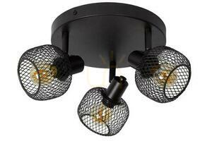 Reflektor Lucide MAREN čierny 3-plamenný E14 LED Vintage 77978/13/30 small 1