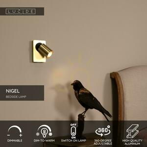 Nástenné svietidlo Lucide NIGEL matné zlaté GU10 LED dim to warm USB-A 09929/06/02 small 5