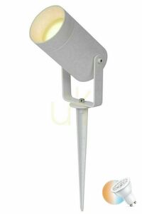 Záhradné bodové svietidlo s hrotom Lucide Taylor biele GU10 IP65 26 cm 09832/01/31 small 0