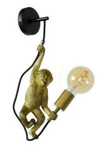 Nástenné svietidlo Lucide EXTRAVAGANZA Chimp čierne/zlaté E27 48,5 cm 10202/01/30 small 1