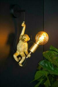 Nástenné svietidlo Lucide EXTRAVAGANZA Chimp čierne/zlaté E27 48,5 cm 10202/01/30 small 2