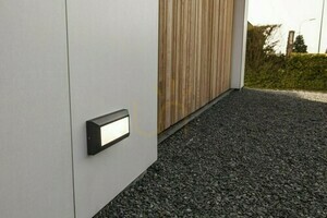 Vonkajšie nástenné svietidlo Lutec HELENA 5191605012 čierne LED 11 W small 1