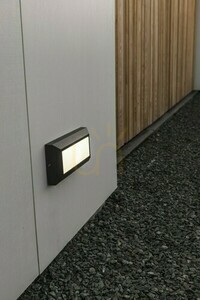 Vonkajšie nástenné svietidlo Lutec HELENA 5191605012 čierne LED 11 W small 2
