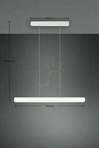 Závesné svietidlo na lištu Trio DUOline PAROS 73043131, matné biele, LED 29 W, 90 cm small 4