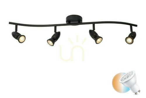 Skontrolujte Reflektor Lucide CARO čierny 4xGU10 LED CCT 78 cm 13955/04/30