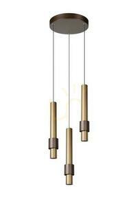 Závesné svietidlo Lucide MARGARY hnedé bronzové LED 3x4,3W 24402/15/96 small 1
