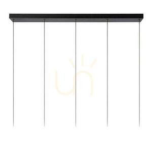 Závesné svietidlo Lucide MARGARY 5xLED 4,2W 2700K 2300lm CRI90 čierne 103 cm stmievateľné 24402/30/30 small 5
