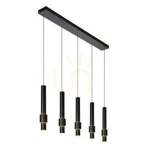 Závesné svietidlo Lucide MARGARY 5xLED 4,2W 2700K 2300lm CRI90 čierne 103 cm stmievateľné 24402/30/30 small 8