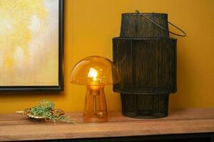 Stolová lampa Lucide Fungo sklenená moderná E27 10514/01/53 small 2