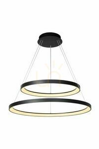 Závesné svietidlo Lucide VIDAL čierne LED 92W 4160 lm 2700K 46403/92/30 small 0