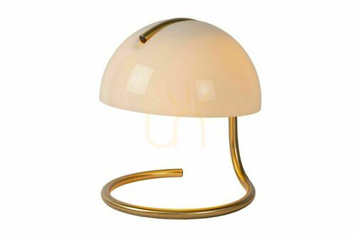 Skontrolujte Stolová lampa Lucide Cato biela zlatá retro E27 46516/01/31
