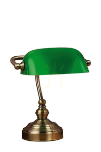 Stolná lampa Markslojd BANKERS 105930 zelená kovová 25 cm small 0