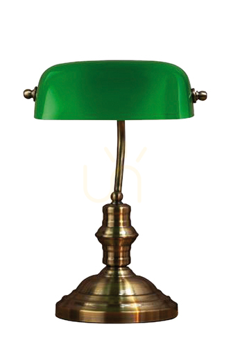 Skontrolujte Stolná lampa Markslojd Bankers zelená kov/sklo 42 cm 105931