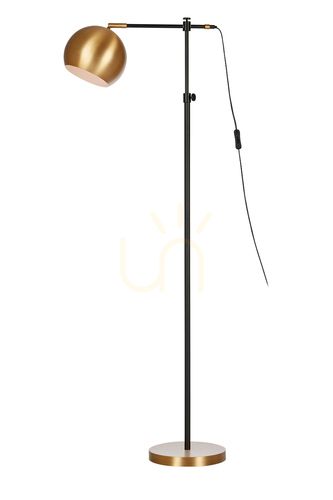 Skontrolujte Podlahová lampa Markslojd Chester 107231 čierno-hnedá kovová 1x40W