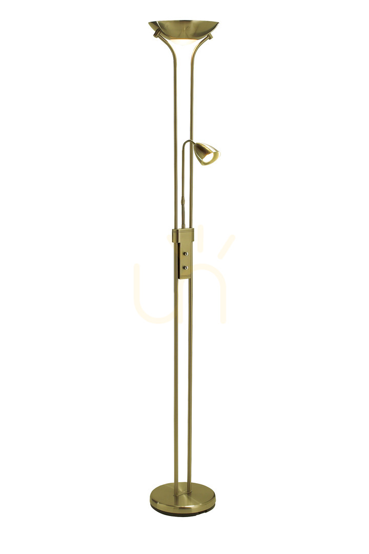 Podlahová lampa Markslojd DETROIT 111242 mosadz hnedá 2x35W 180 cm