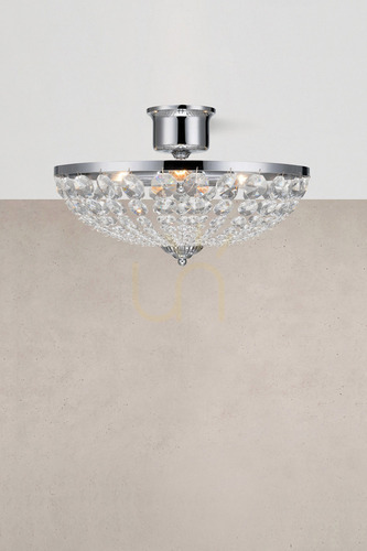 Skontrolujte Plafond Markslojd Granso 3x40W chróm krištáľ transparentný 40 cm 105316