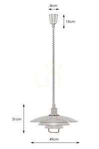 Závesná lampa Markslojd Kirkenes 102281 biela kovová E27 48 cm small 3