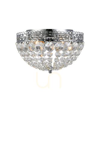 Skontrolujte Plafón Markslojd SAXHOLM 2x40W transparentný chróm Crystal MC 27 cm 106062