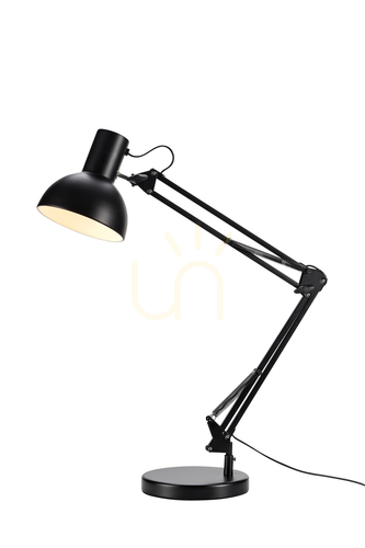 Skontrolujte Stolová lampa Markslojd Architect 108453 čierna kovová nastaviteľná 80 cm