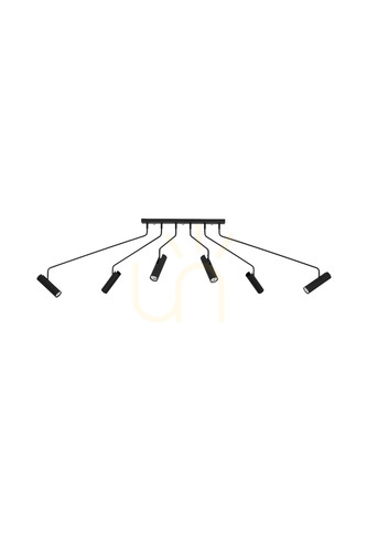 Skontrolujte Plafón Markslojd RAMUS 6x25W čierny kovový 192 cm 108508
