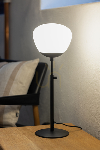 Skontrolujte Stolná lampa Markslojd RISE 108545 biela kov/sklo 60 cm