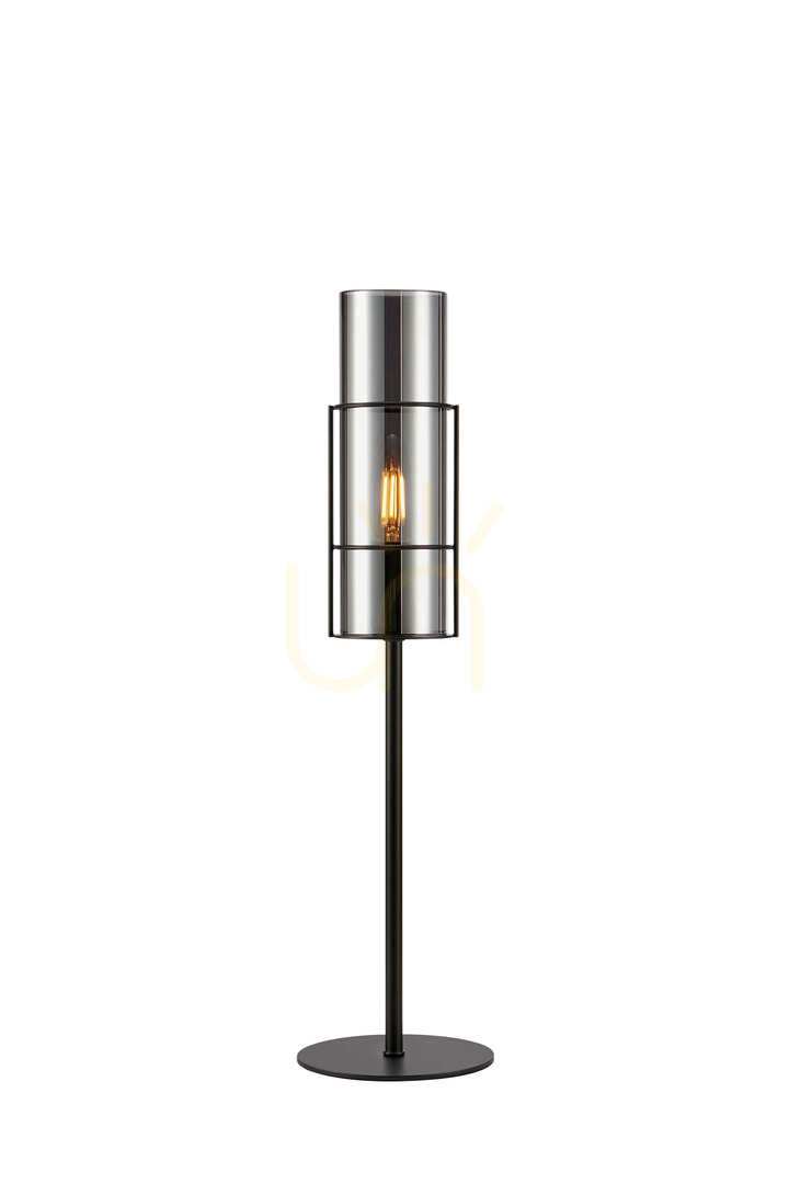 Skontrolujte Stolná lampa Markslojd Torcia 108559 čierna dymové sklo 50 cm Stolná lampa Markslojd Torcia 108559 čierna dymové sklo 50 cm