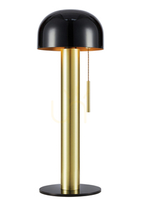 Stolná lampa Markslöjd Costa 108576 čierna brúsená mosadz 46 cm small 0