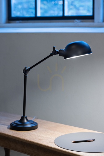 Skontrolujte Stolná lampa Markslojd PORTLAND 108584 čierna kovová 58,5 cm