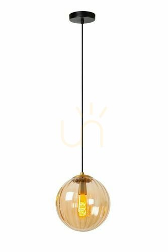 Skontrolujte Závesné svietidlo Lucide Monsaraz čierne E27 retro 25 cm 45493/30/62