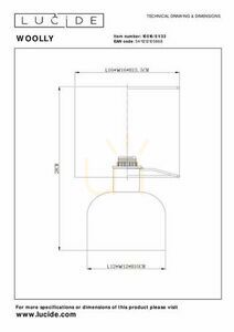 Stolová lampa Lucide WOOLLY zelená čierna E14 Japandi 10516/01/33 small 4