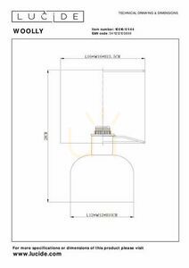 Stolová lampa Lucide WOOLLY okrovožltá Japandi Ø 16 cm E14 10516/01/44 small 4