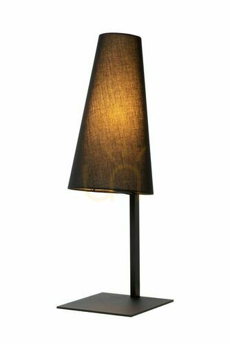 Skontrolujte Stolová lampa Lucide GREGORY čierna ľan oceľ E27 56 cm 30595/81/30