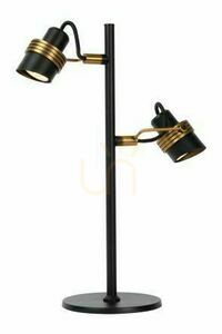 Stolová lampa Lucide Tundran čierna zlatá retro LED GU10 2x5W 45 cm small 5