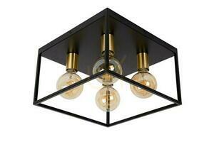 Plafond Lucide RUBEN čierny kov 4xE27 36 cm 00124/14/30 small 1