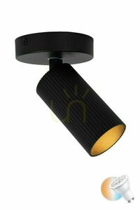 Plafond Lucide CLUBS čierny GU10 LED 1x40W CCT 09939/01/30 small 0