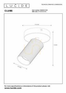 Plafond Lucide CLUBS čierny GU10 LED 1x40W CCT 09939/01/30 small 3
