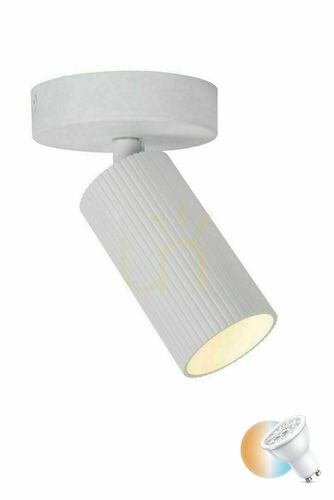 Skontrolujte Plafón Lucide CLUBS biely 1x GU10 LED CCT 40W IP20 09939/01/31