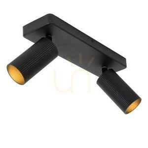 Plafón Lucide CLUBS čierny LED GU10 2x 40W IP20 09939/02/30 small 4
