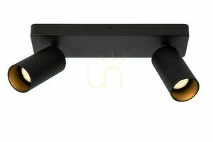 Plafón Lucide CLUBS čierny LED GU10 2x 40W IP20 09939/02/30 small 6