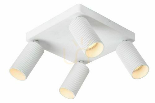 Skontrolujte Plafon Lucide CLUBS 09939/14/31 biely 4xGU10 LED 24 cm CCT spoločný