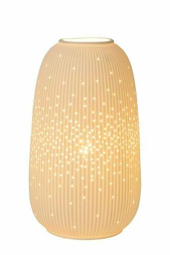 Skontrolujte Stolová lampa Lucide FLORES biela porcelánová Japandi E14 25 W 13541/14/31