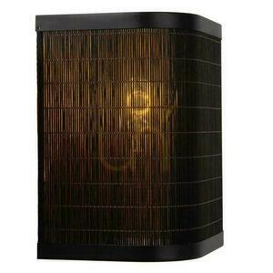 Nástenné svietidlo Lucide TAGALOG čierne drevo/kov E27 1x40W LED jamdubi Japandi 21229/18/30 small 2