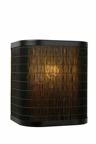 Skontrolujte Nástenné svietidlo Lucide TAGALOG čierne drevo/kov E27 1x40W LED jamdubi Japandi 21229/18/30