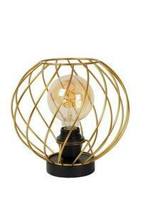 Stolová lampa DANZA drôtená klietka Ø25 cm matné zlato, čierna podstava, E27, Lucide 21528/25/02 small 1
